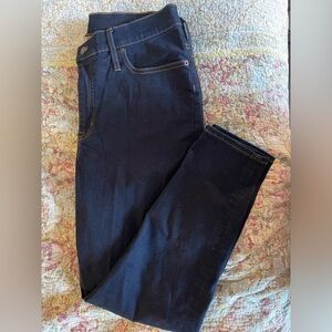 Curvy high rise dark denim skinny jeans